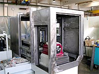 Schutz-Umhausung für Fein-Drehmaschine - Sommer 2007 Schutz-Umhausung für Fein-Drehmaschine - Sommer 2007